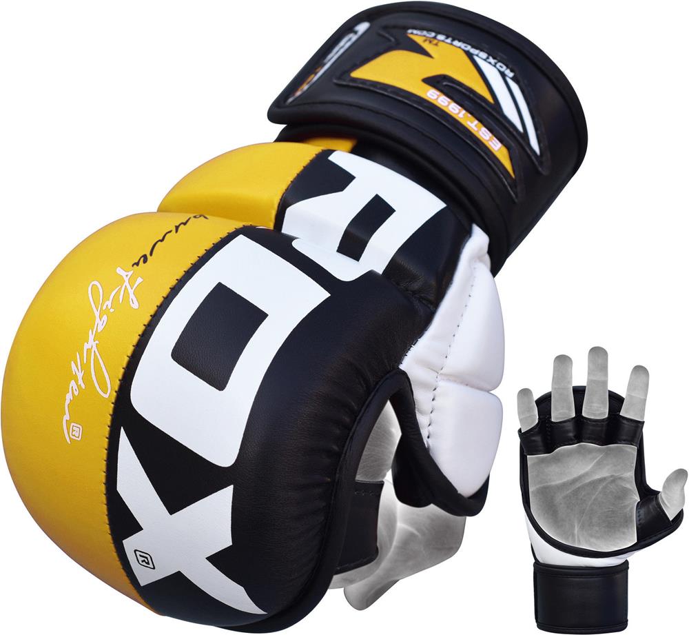 RDX T6 Graplingové rukavice - YELLOW